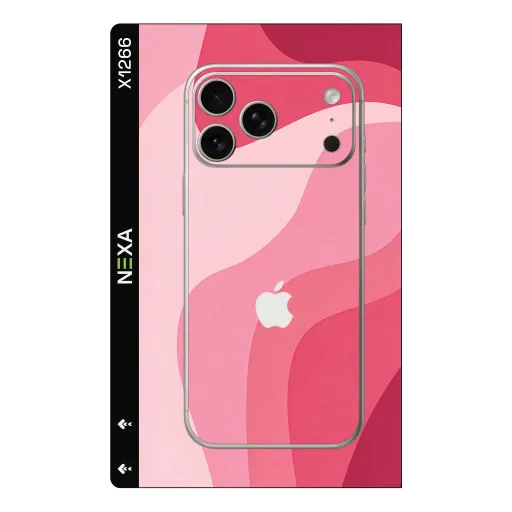 Premium Waves Phones Skin - Wholesale | Nexa Skins — X1266 - Waves (pink, abstract, wavy)