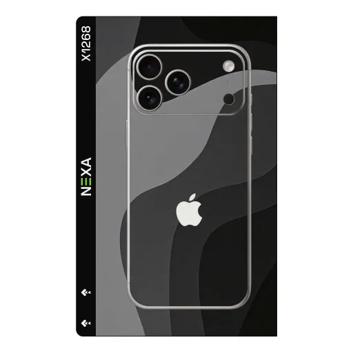 Premium Waves Phones Skin - Wholesale | Nexa Skins — X1268 - Waves (abstract, monochromatic, layered)