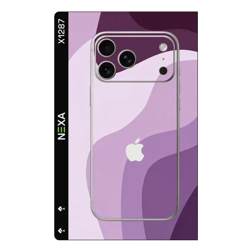 Premium Waves Phones Skin - Wholesale | Nexa Skins — X1287 - Waves (purple, abstract, wavy)