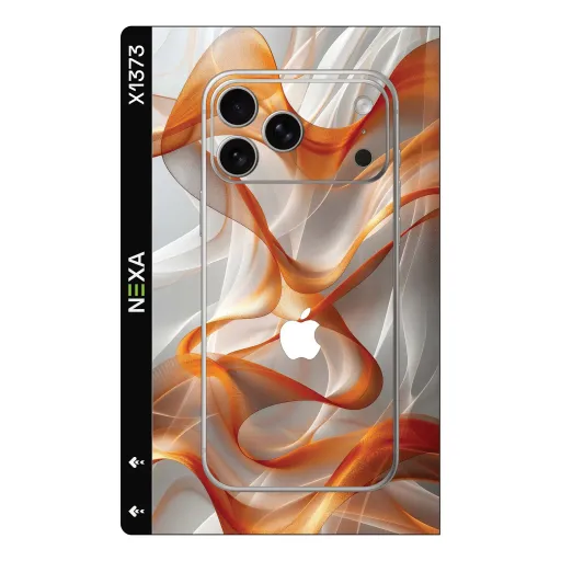 Premium Waves Phones Skin - Wholesale | Nexa Skins — X1373 - Waves (abstract, flow, orange)