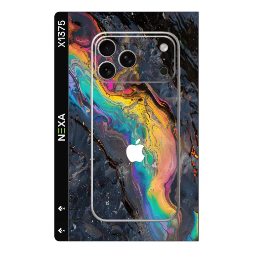 Premium Waves Phones Skin - Wholesale | Nexa Skins — X1375 - Waves (iridescent, marble, fluid art)