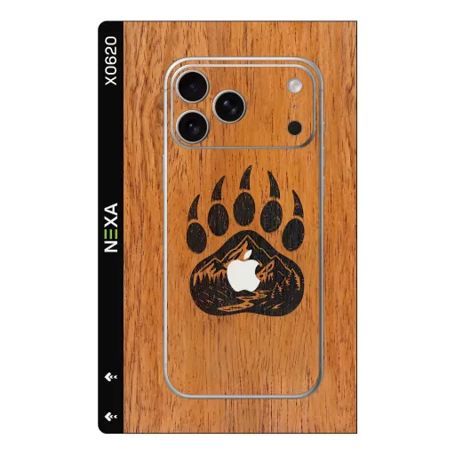 Premium Wood Phones Skin - Wholesale | Nexa Skins — X0620 - Wood (wood grain, rustic, bear paw)