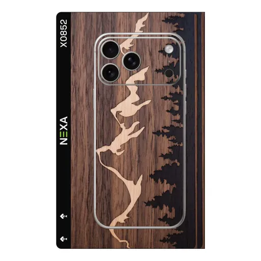 Premium Wood Phones Skin - Wholesale | Nexa Skins — X0852 - Wood (wood grain, mountain, forest)