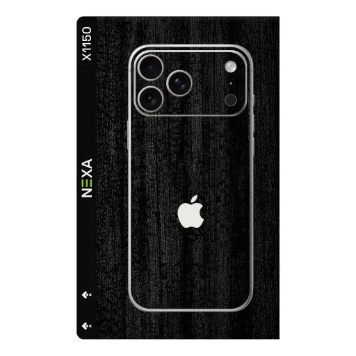Premium Wood Phones Skin - Wholesale | Nexa Skins — X1150 - Wood (black wood, dark oak, textured)