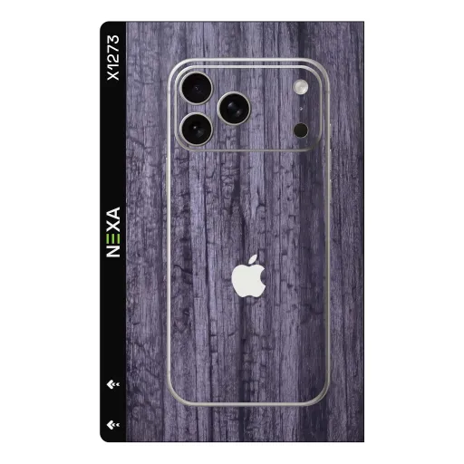 Premium Wood Phones Skin - Wholesale | Nexa Skins — X1273 - Wood (purple, wood grain, charred wood)