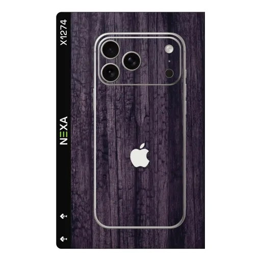 Premium Wood Phones Skin - Wholesale | Nexa Skins — X1274 - Wood (dark wood, charred, textured)